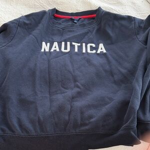 Nautica Dark Blue Crewneck with White Logo